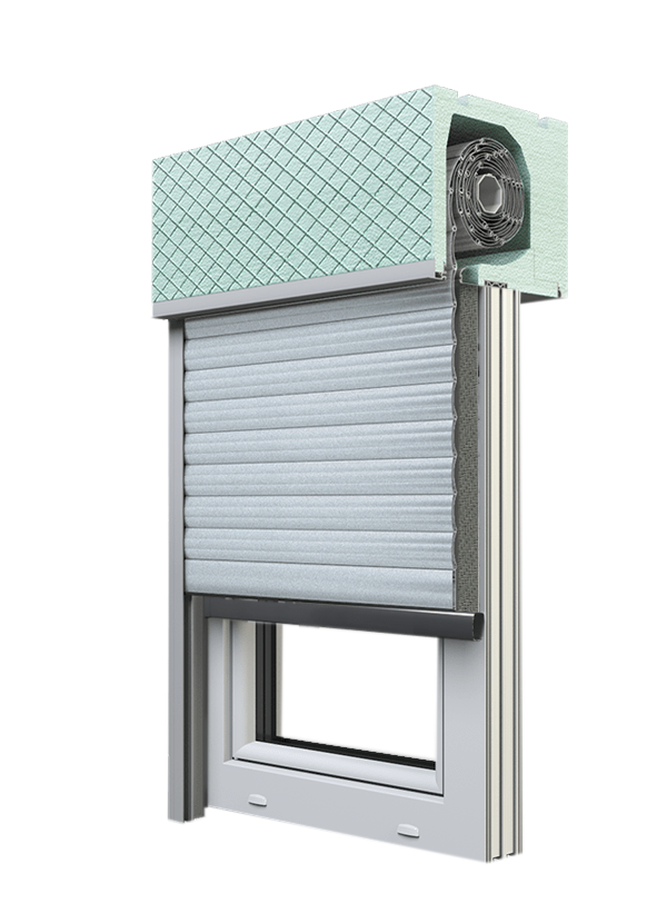 Top-mounted with insulation Roller shutter