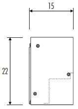 Awnings T.nove B27 wall mounted dimension drawing